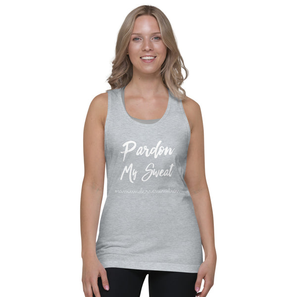 Signature Classic tank top (unisex) - Black/Gray with White