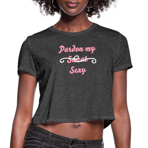 Women's Cropped T-Shirt - deep heather