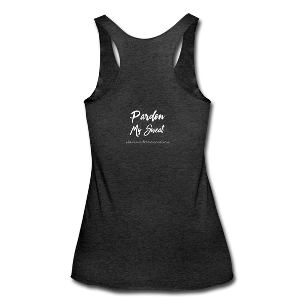 Women’s Tri-Blend Racerback Tank - heather black